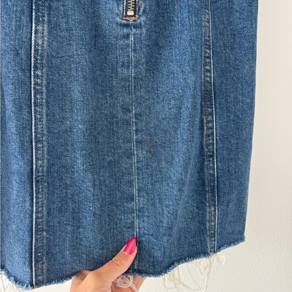 REFORMATION Madilyn Denim Mini Dress 0 - Picture 6 of 6